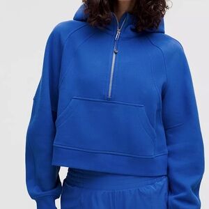 Lulu oversized Scuba half-zip hoodie